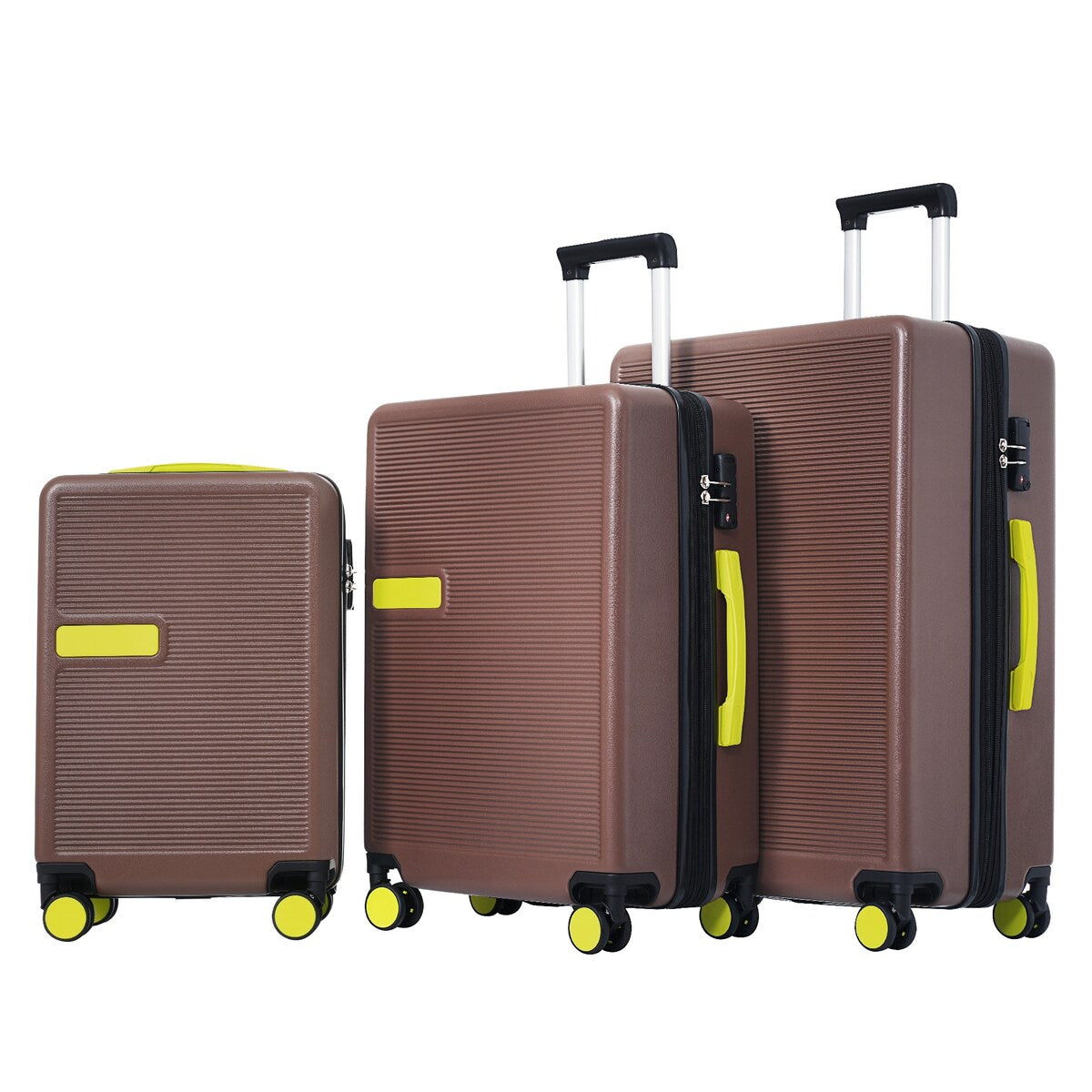 Luggage sets of 3 Pce 20" 24" 28" Carry on Hardside Luggage Expandable Checked Luggage Suitcase Set wTSA Lock Spinner Wheels