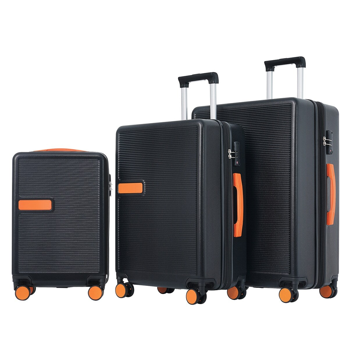 Luggage sets of 3 Pce 20" 24" 28" Carry on Hardside Luggage Expandable Checked Luggage Suitcase Set wTSA Lock Spinner Wheels