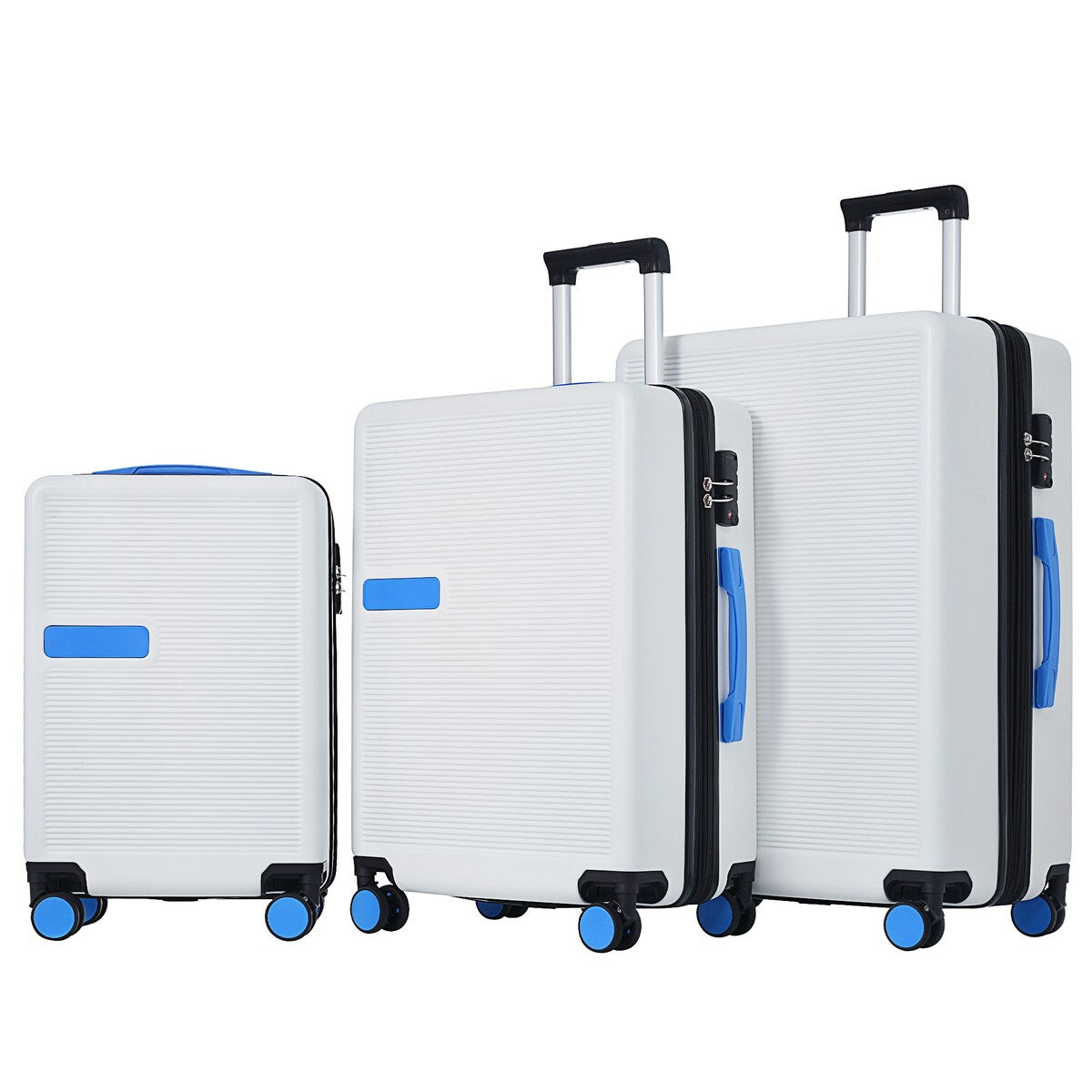 Luggage sets of 3 Pce 20" 24" 28" Carry on Hardside Luggage Expandable Checked Luggage Suitcase Set wTSA Lock Spinner Wheels