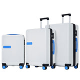 Luggage sets of 3 Pce 20" 24" 28" Carry on Hardside Luggage Expandable Checked Luggage Suitcase Set wTSA Lock Spinner Wheels