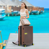 Luggage sets of 3 Pce 20" 24" 28" Carry on Hardside Luggage Expandable Checked Luggage Suitcase Set wTSA Lock Spinner Wheels