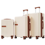 Luggage sets of 3 Pce 20" 24" 28" Carry on Hardside Luggage Expandable Checked Luggage Suitcase Set wTSA Lock Spinner Wheels