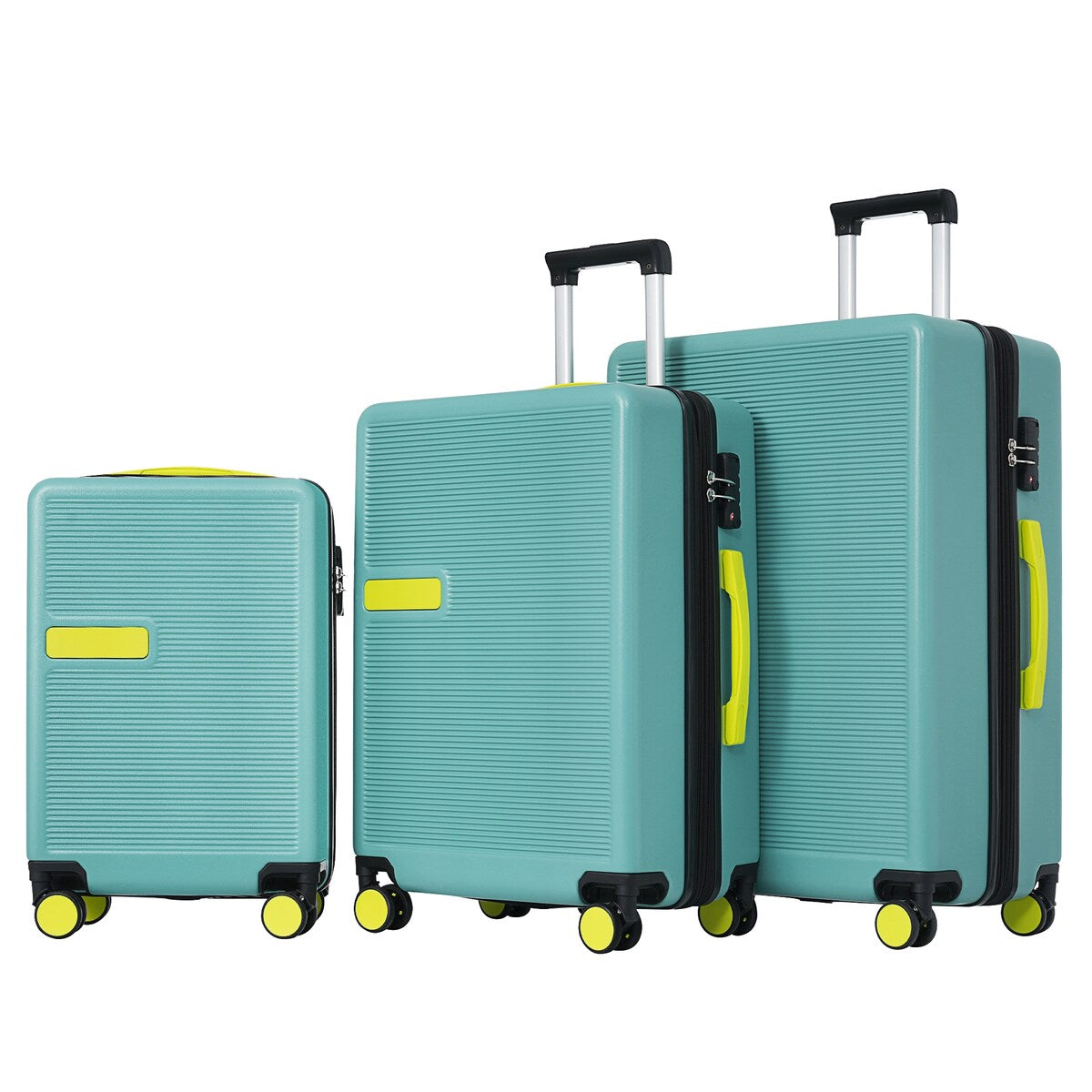 Luggage sets of 3 Pce 20" 24" 28" Carry on Hardside Luggage Expandable Checked Luggage Suitcase Set wTSA Lock Spinner Wheels