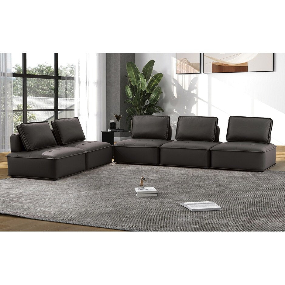 Luisa Contemporary Sectional Sofa with Removable Cushions