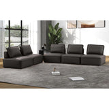 Luisa Contemporary Sectional Sofa with Removable Cushions