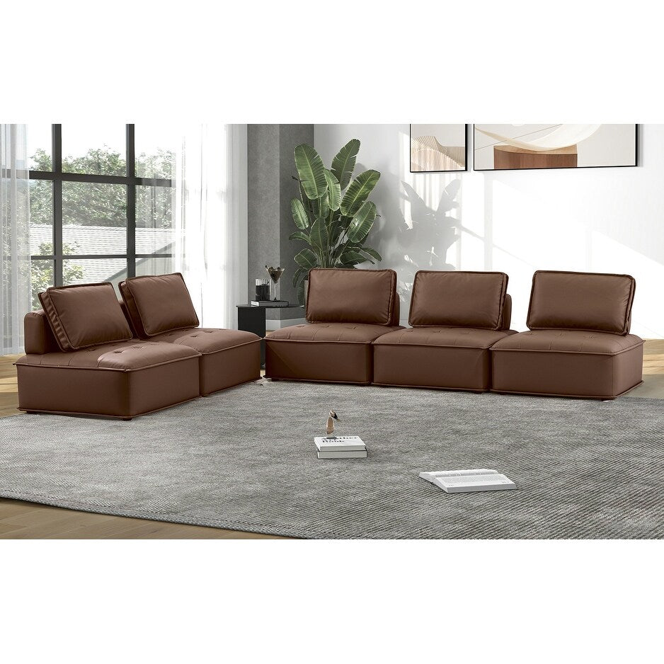 Luisa Contemporary Sectional Sofa with Removable Cushions