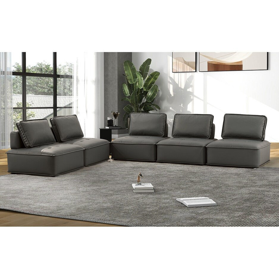 Luisa Contemporary Sectional Sofa with Removable Cushions