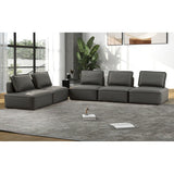 Luisa Contemporary Sectional Sofa with Removable Cushions