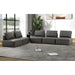 Luisa Contemporary Sectional Sofa with Removable Cushions