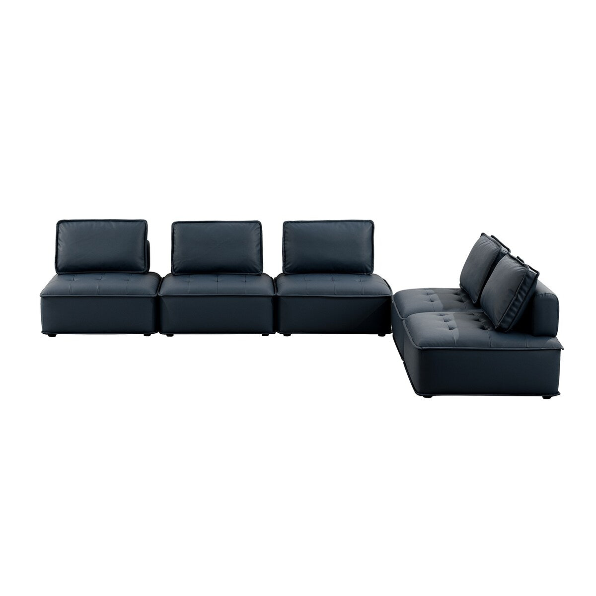 Luisa Contemporary Sectional Sofa with Removable Cushions