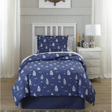 Lullaby Bedding Away at Sea Printed 4-piece Comforter Set