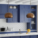 Lumanity Echo Statement Brass Dome Pendant - 20.5" Dia x 12.25" H
