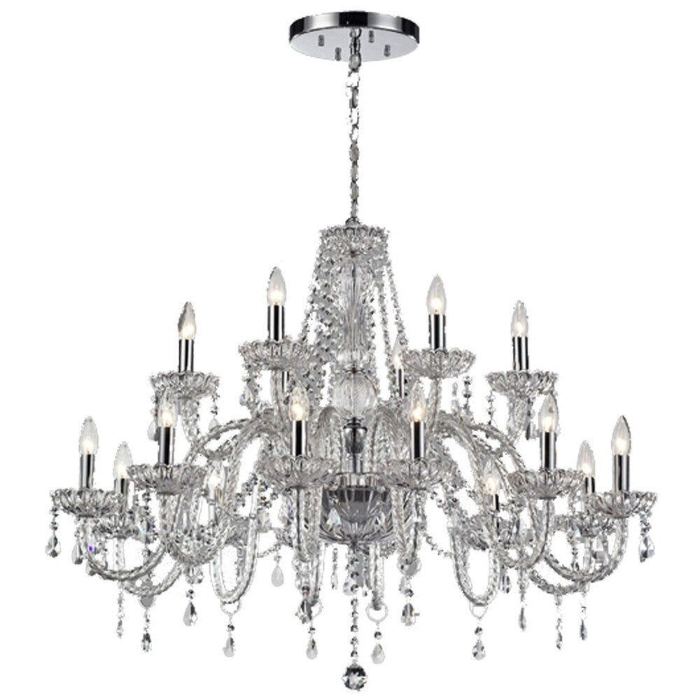 Lumenno Traditional 18-light Chrome Chandelier