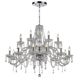 Lumenno Traditional 18-light Chrome Chandelier
