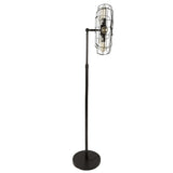 Lumisource Ozzy Vintage Industrial Floor Lamp in Antique - 18.5"Lx14.5"Wx62"H