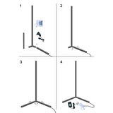 Lumos 47" Color Changing Minimalist Led Floor Lamp, Standing Tall Corner Light - 1" D x 23" W x 47" H