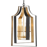 Luna 6 Light English Bronze & Antique Gold Lantern - 15.67'' W x 28.54'' H