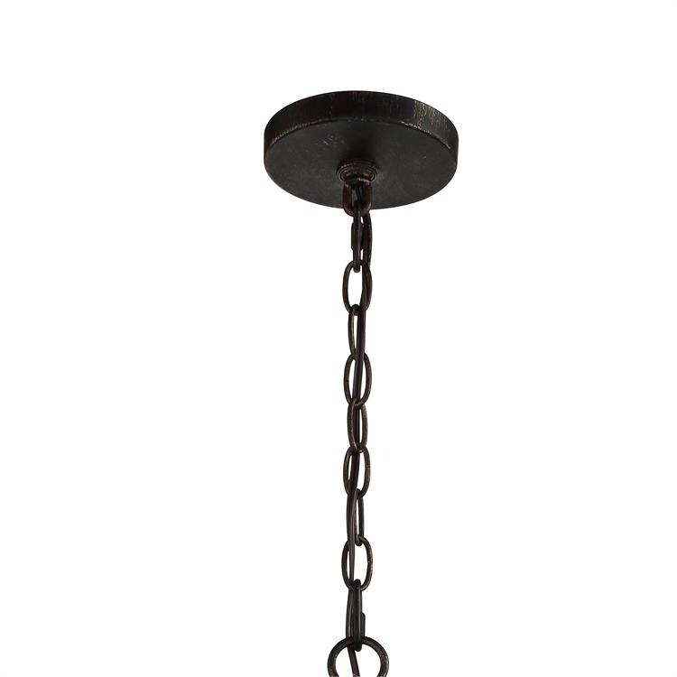 Luna 6 Light English Bronze & Antique Gold Lantern - 15.67'' W x 28.54'' H