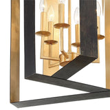 Luna 6 Light English Bronze & Antique Gold Lantern - 15.67'' W x 28.54'' H