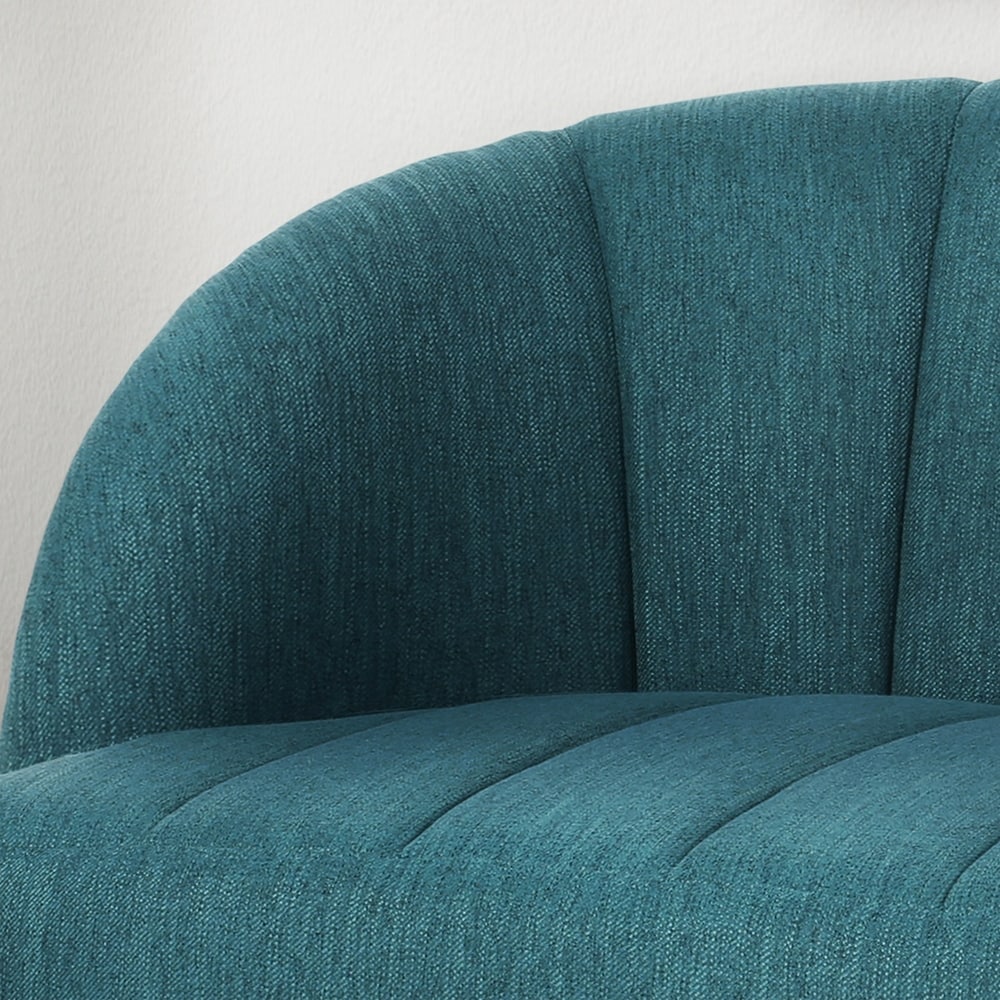 Lupine Modern Fabric Loveseat with Hairpin Legs by Christopher Knight Home