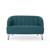 Lupine Modern Fabric Loveseat with Hairpin Legs by Christopher Knight Home
