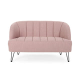 Lupine Modern Fabric Loveseat with Hairpin Legs by Christopher Knight Home