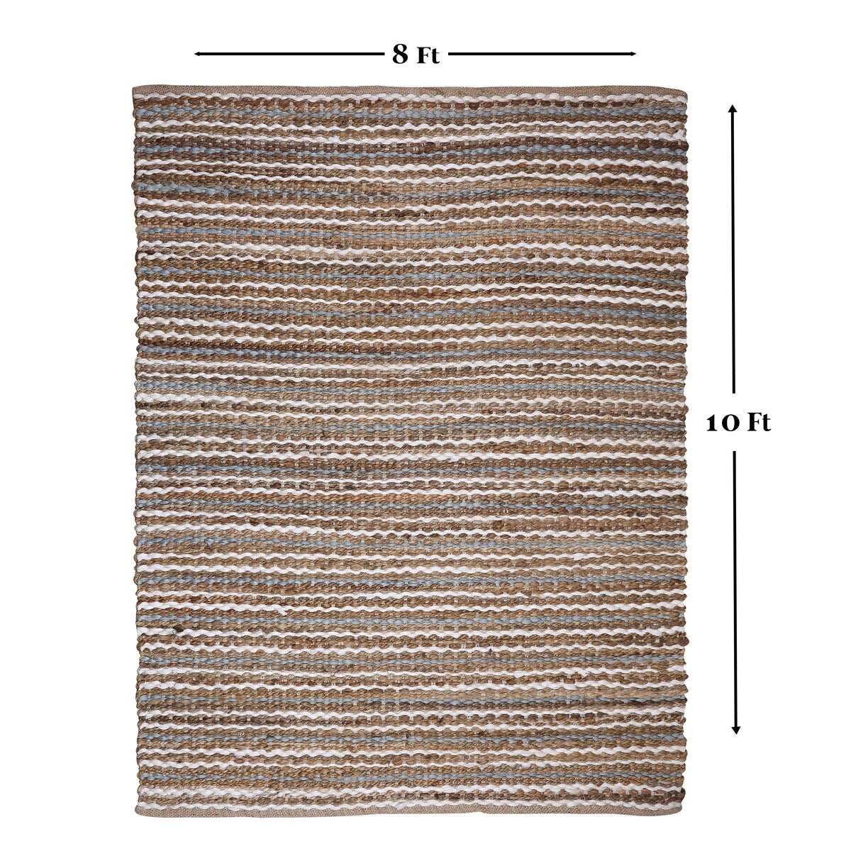 Lush Ambience Kiara Handmade Jute Rug- Rectangular