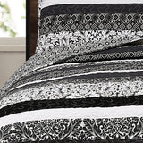 The Curated Nomad La Boheme Striped 3-piece Quilt Set