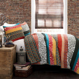 The Curated Nomad La Boheme Striped 3-piece Quilt Set