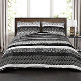 The Curated Nomad La Boheme Striped 3-piece Quilt Set