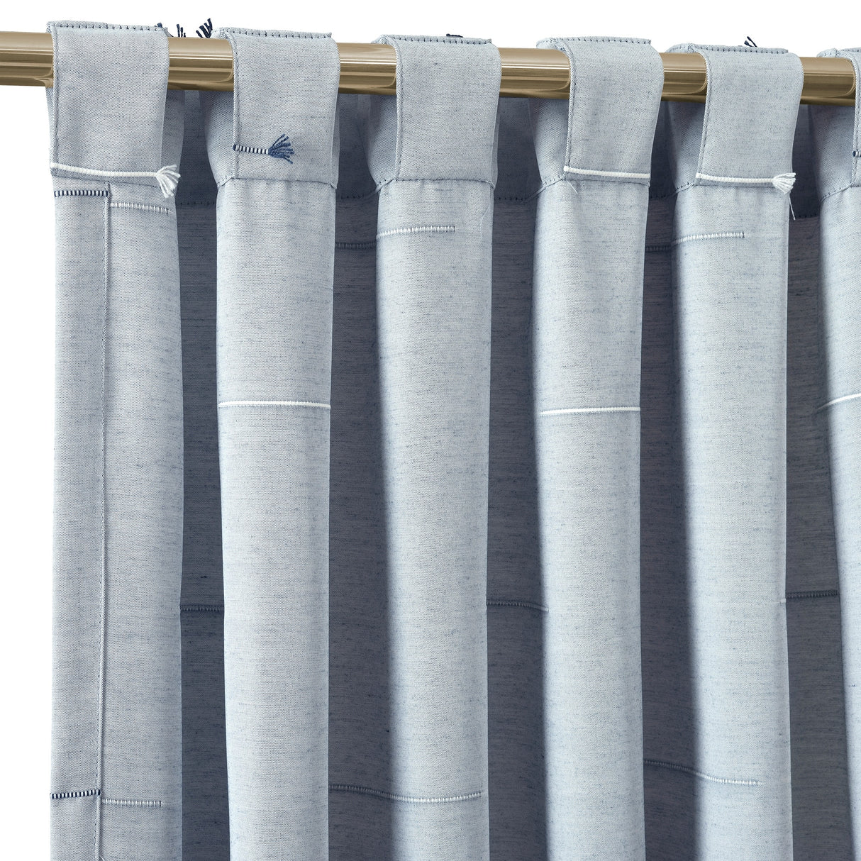 Lush Decor Boho Stripe Clip Jacquard Window Panels Pair