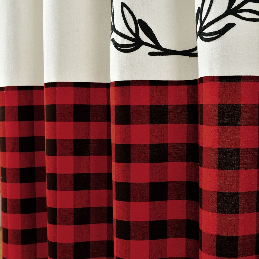 Lush Decor Home Sweet Home Wreath Shower Curtain
