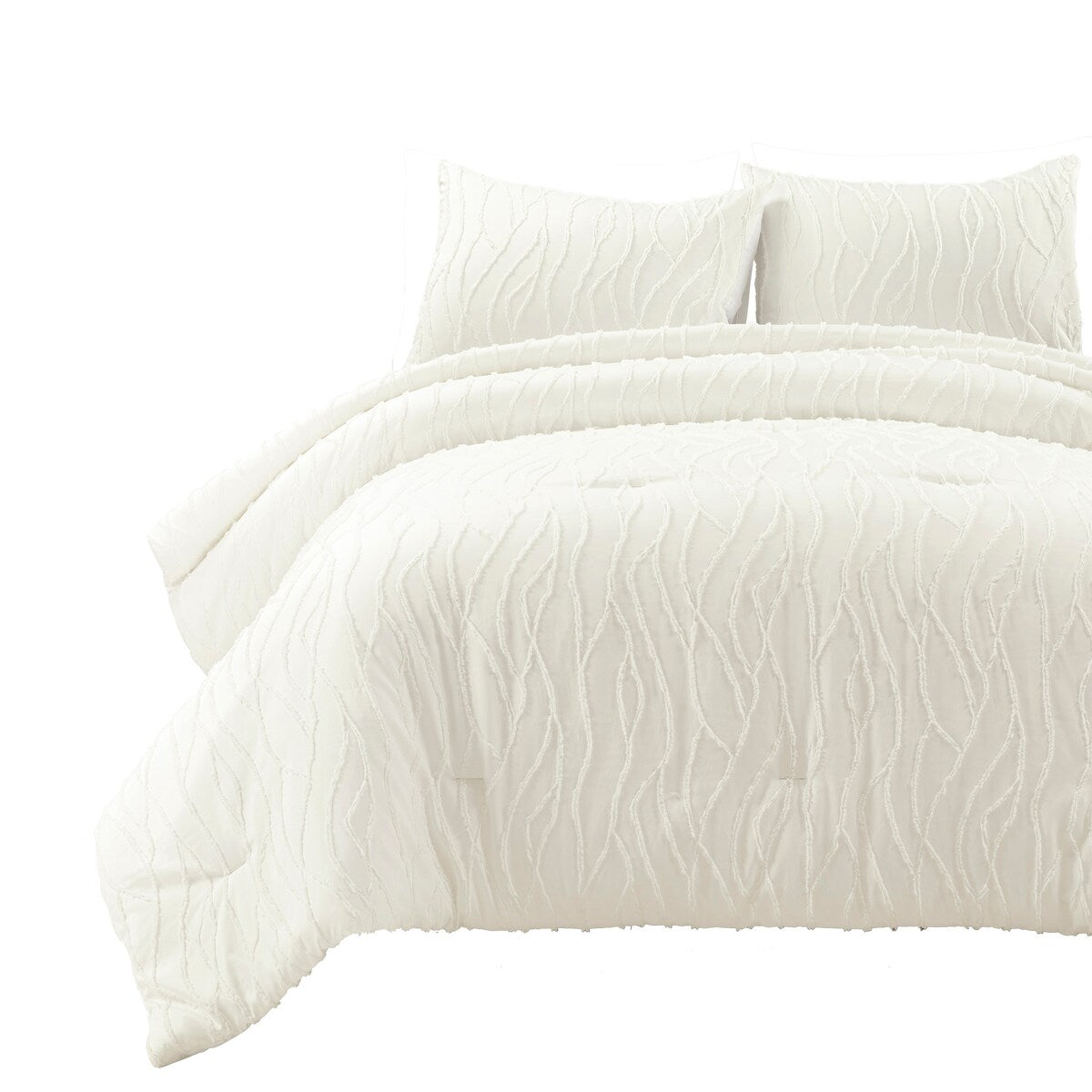 Lush Decor Jacquard Wave Comforter 3-Piece Set