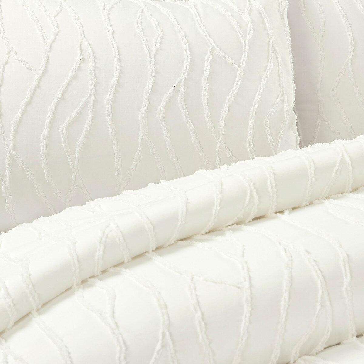 Lush Decor Jacquard Wave Comforter 3-Piece Set