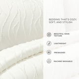 Lush Decor Jacquard Wave Comforter 3-Piece Set
