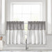 Lush Decor Linen Button Kitchen Tier Window Curtain Panel Pair