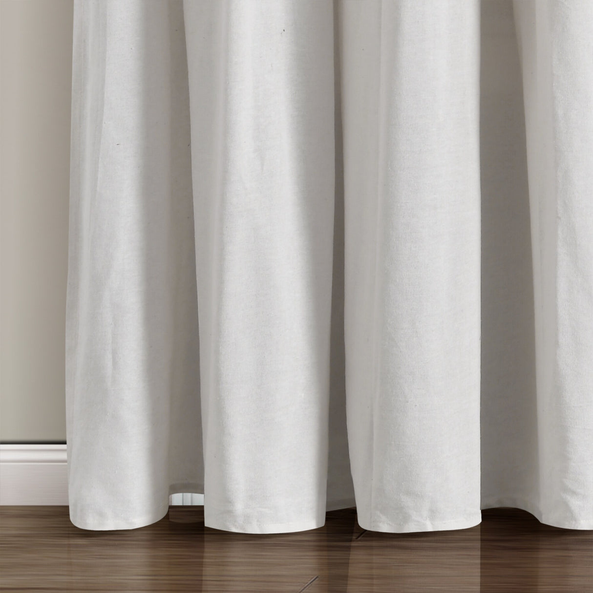 Lush Decor Linen Button Wide Width Single Curtain Panel (1 Panel)