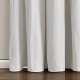 Lush Decor Linen Button Wide Width Single Curtain Panel (1 Panel)