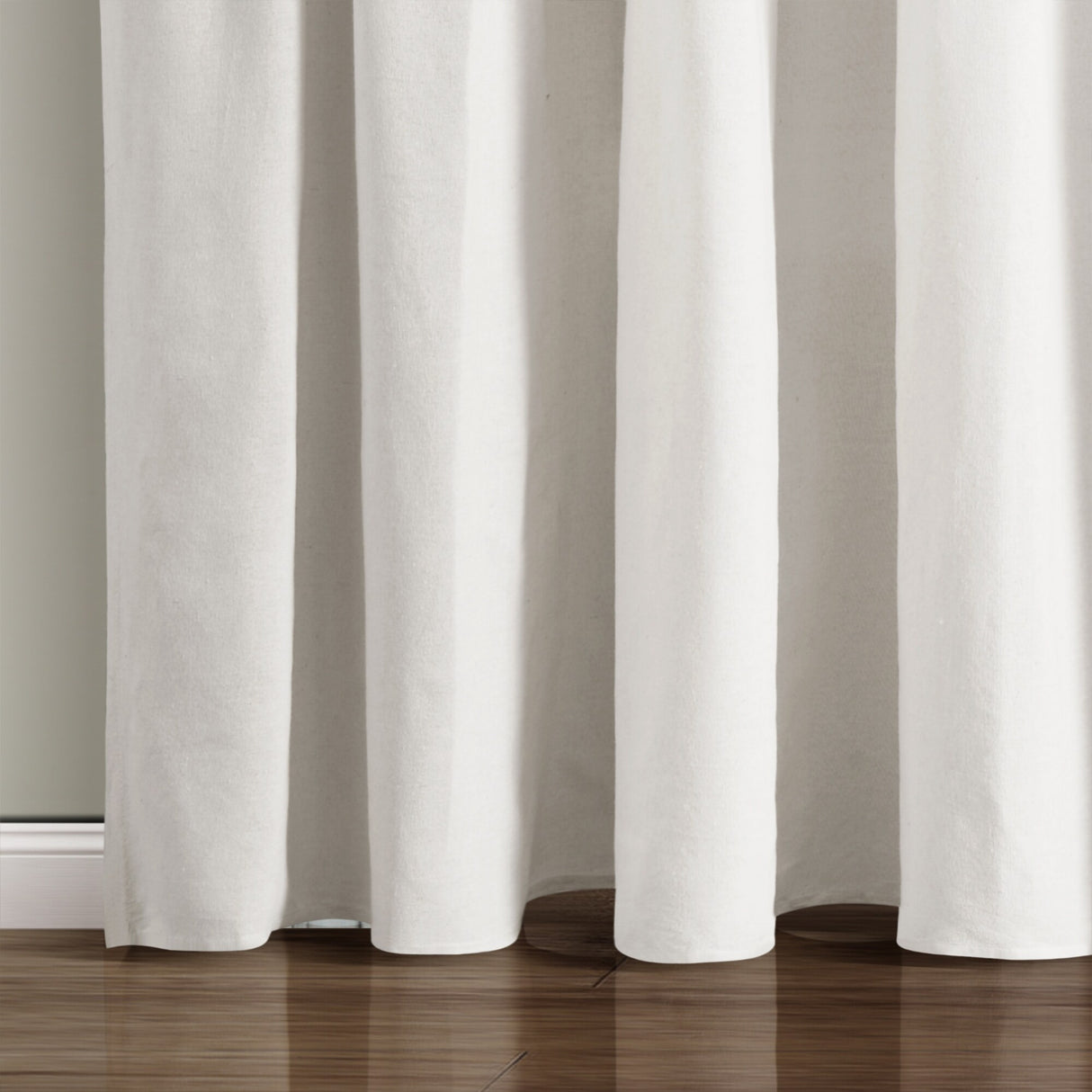 Lush Decor Linen Button Wide Width Single Curtain Panel (1 Panel)