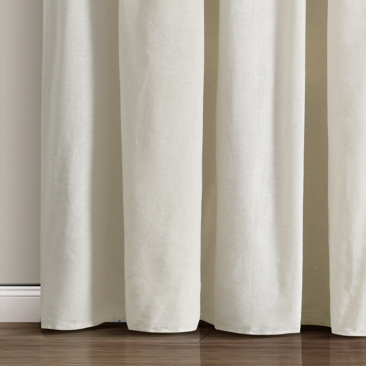 Lush Decor Linen Button Wide Width Single Curtain Panel (1 Panel)
