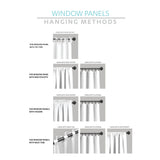 Lush Decor Linen Button Wide Width Single Curtain Panel (1 Panel)