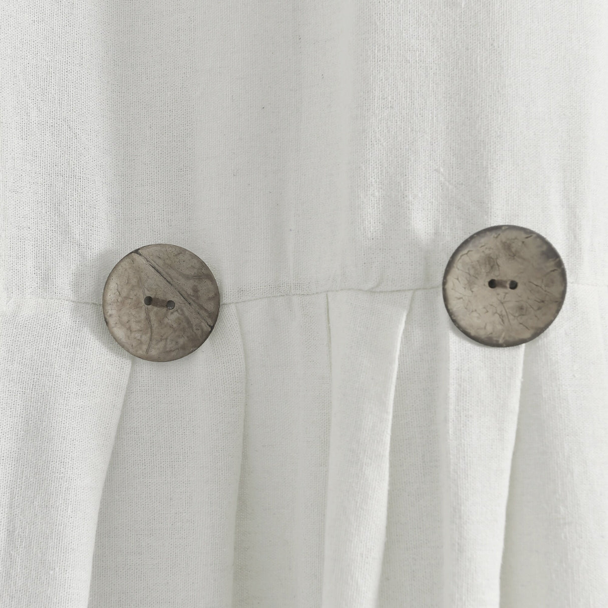 Lush Decor Linen Button Wide Width Single Curtain Panel (1 Panel)