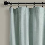 Lush Decor Linen Button Wide Width Single Curtain Panel (1 Panel)