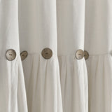 Lush Decor Linen Button Wide Width Single Curtain Panel (1 Panel)