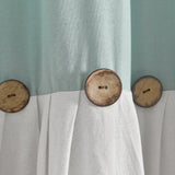 Lush Decor Linen Button Wide Width Single Curtain Panel (1 Panel)