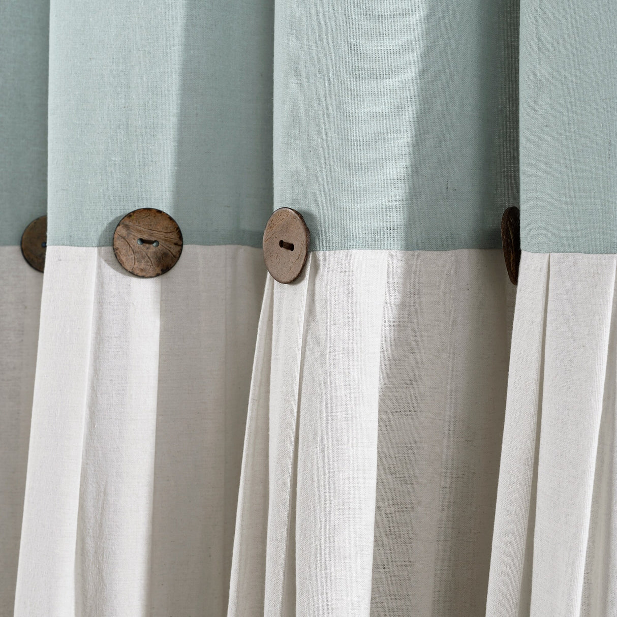 Lush Decor Linen Button Wide Width Single Curtain Panel (1 Panel)