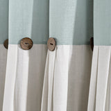 Lush Decor Linen Button Wide Width Single Curtain Panel (1 Panel)