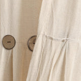 Lush Decor Linen Button Wide Width Single Curtain Panel (1 Panel)
