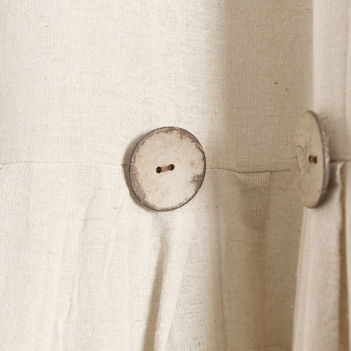 Lush Decor Linen Button Wide Width Single Curtain Panel (1 Panel)