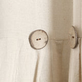 Lush Decor Linen Button Wide Width Single Curtain Panel (1 Panel)